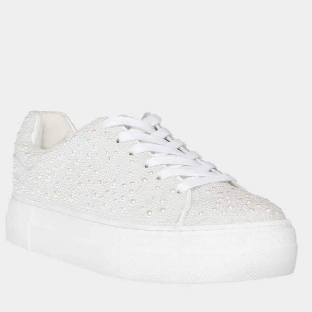 WORN ONCE Betsy’s Johnson pearl sneakers